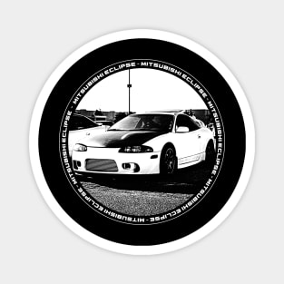 MITSUBISHI ECLIPSE D30 Black 'N White 4 (Black Version) Magnet